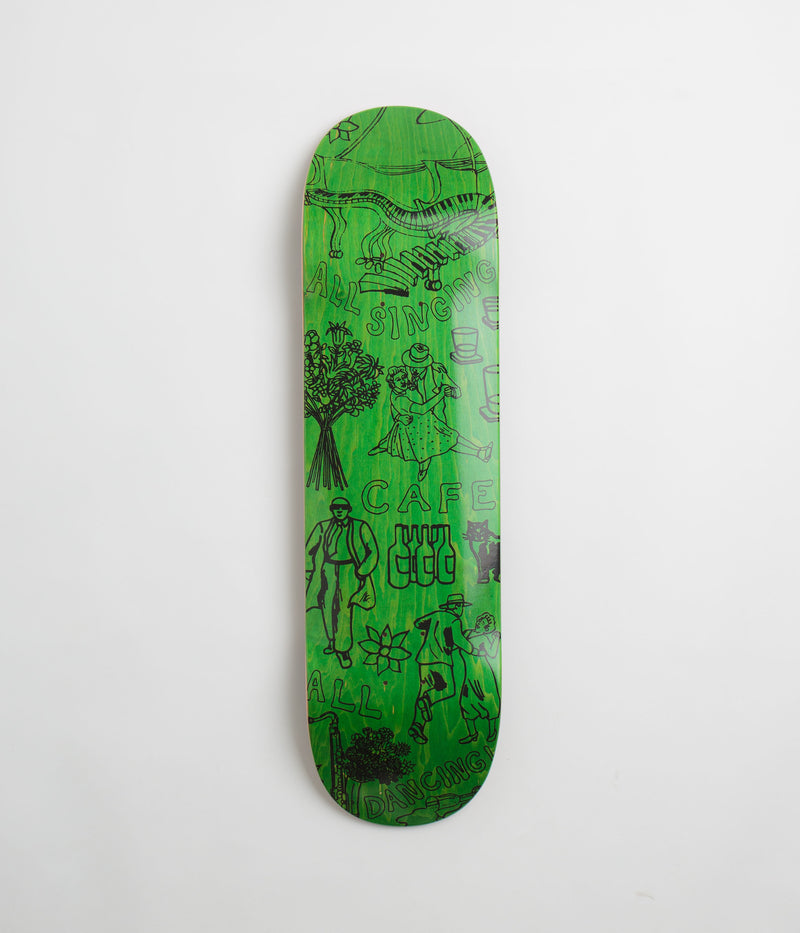 Skateboard Cafe Gaurab Sketches C2 Shape Deck in Green and 8.5"