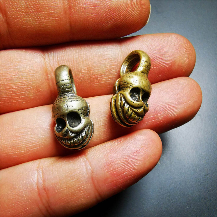 Skull Sitavana Shape Bead Counter Clip - Tibetan Buddhist art, view 4