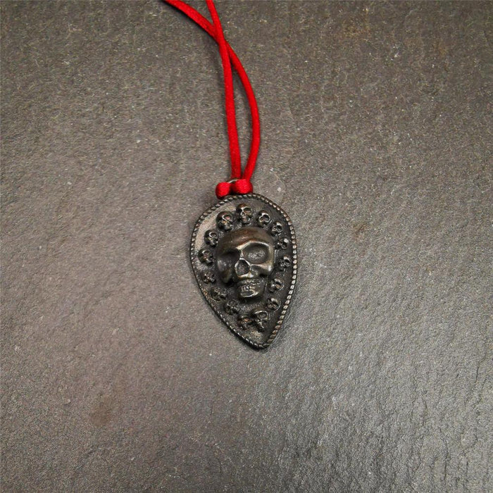 Skull Vajra Amulet 1.2" - Tibetan Buddhist amulet, view 7