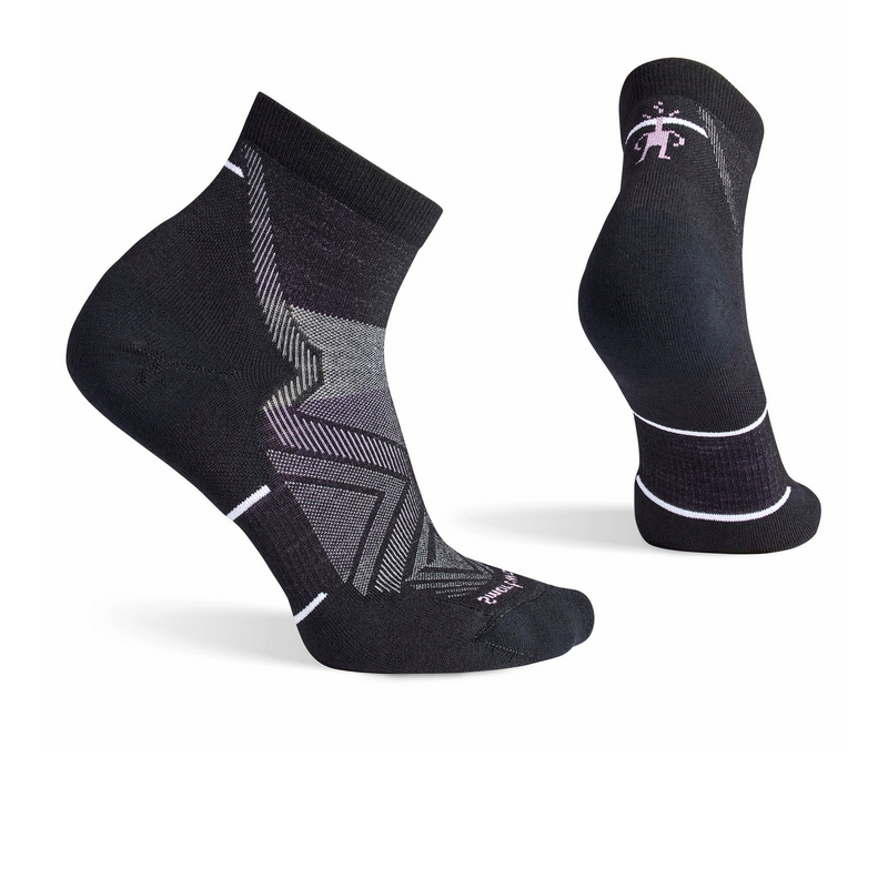 Smartwool Run Targeted Cushion Ankle Sock (Women) - Black Accessories - Socks - Performance - The Heel Shoe Fitters