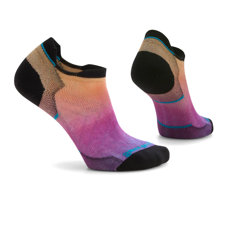 Smartwool Run Zero Cushion Ombre Print Low Ankle Sock (Women) - Tandoori Orange Accessories - Socks - Performance - The Heel Shoe Fitters
