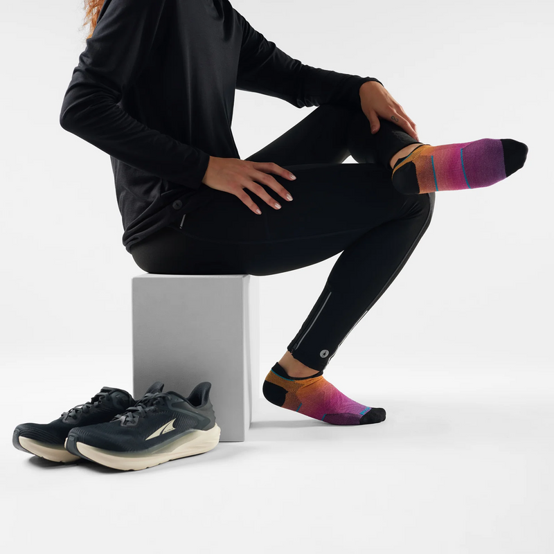 Smartwool Run Zero Cushion Ombre Print Low Ankle Sock (Women) - Tandoori Orange Accessories - Socks - Performance - The Heel Shoe Fitters