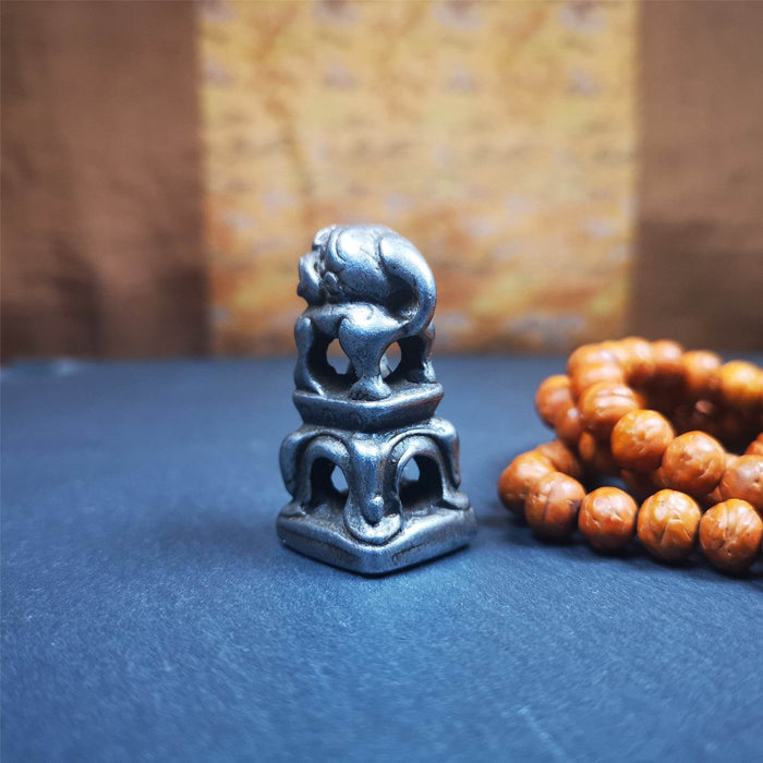 Snow Lion Seal,Kalachakra Pattern - Tibetan Buddhist art, view 4