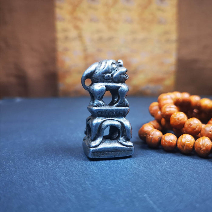Snow Lion Seal,Kalachakra Pattern - Tibetan Buddhist art, view 5