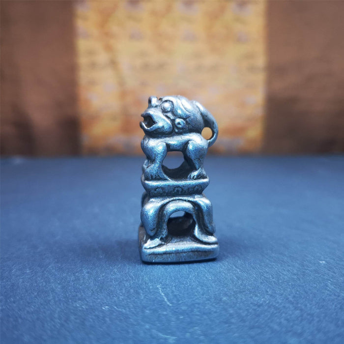 Snow Lion Seal,Kalachakra Pattern - Tibetan Buddhist art, view 7
