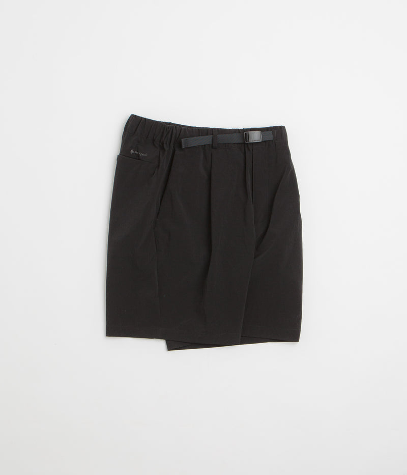 Snow Peak Breathable Quick Dry Shorts in Black