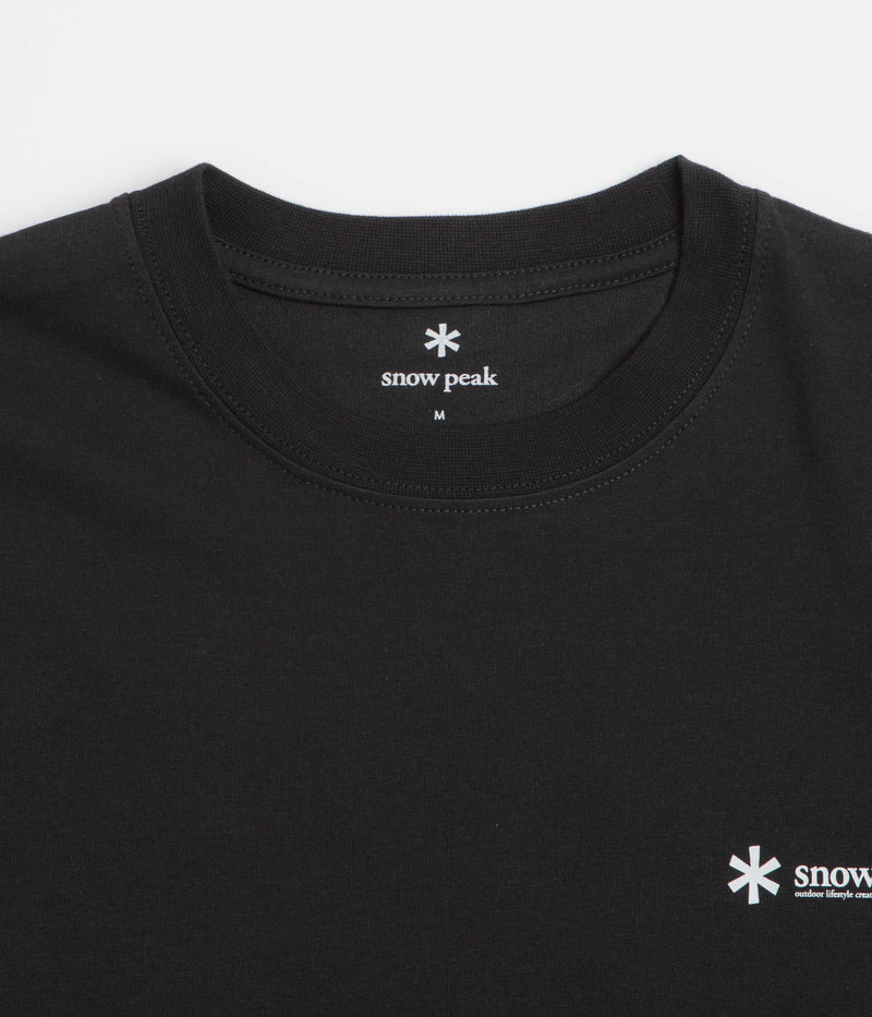 Snow Peak Chest Logo T-Shirt in Black