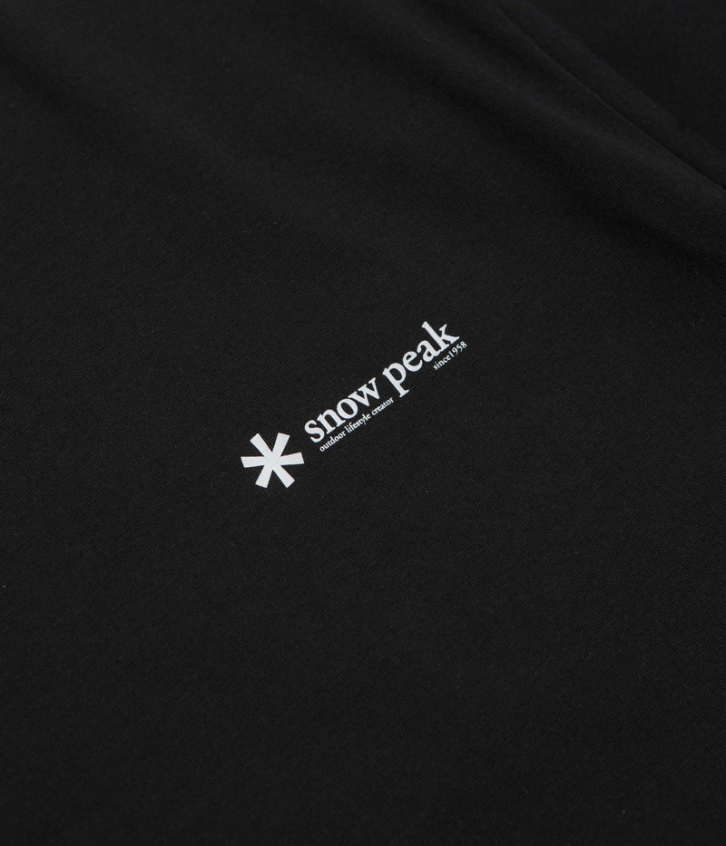 Snow Peak Chest Logo T-Shirt in Black
