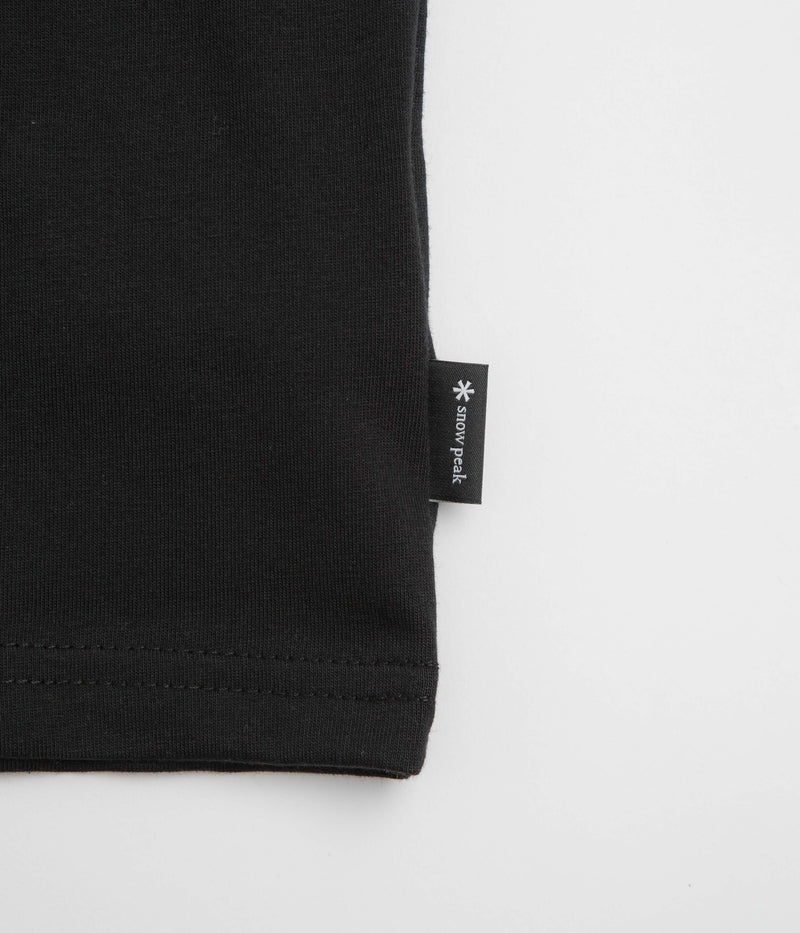Snow Peak Chest Logo T-Shirt in Black