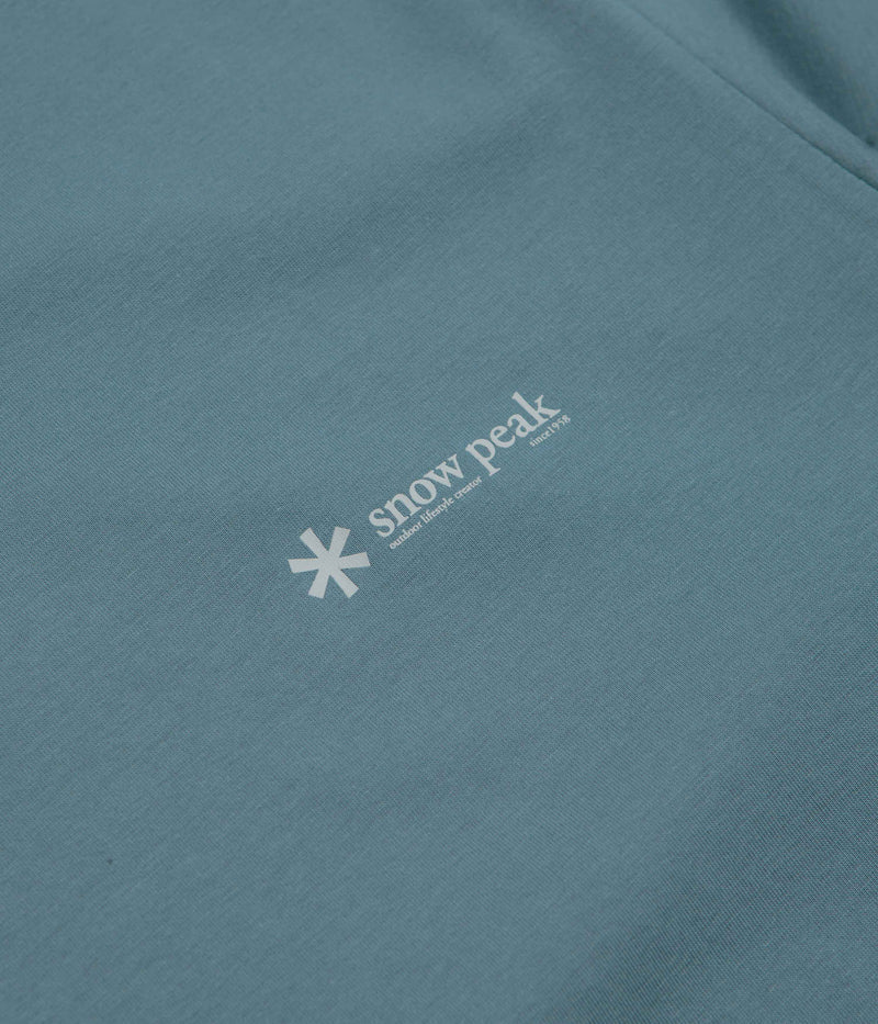 Snow Peak Chest Logo T-Shirt in Blue