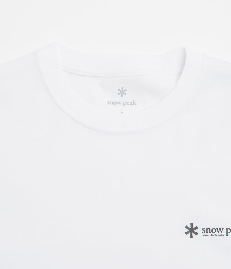 Snow Peak Chest Logo T-Shirt in White
