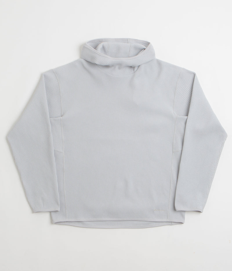 Snow Peak Dry Waffle Hoodie in Light Grey