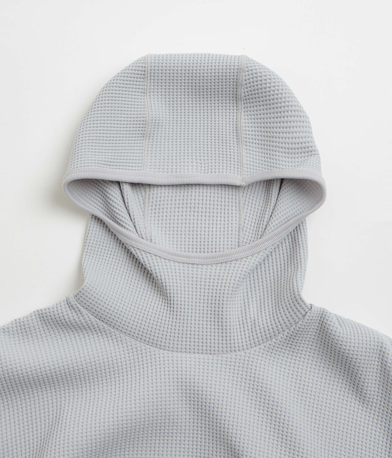 Snow Peak Dry Waffle Hoodie in Light Grey