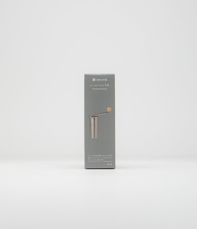 Snow Peak Field Barista Coffee Grinder in Stainless Steel