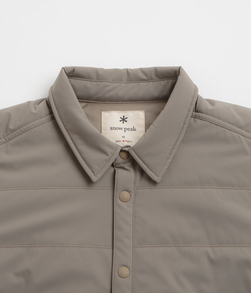 Snow Peak Flexible Insulated Shirt in Khaki