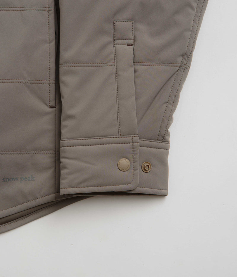 Snow Peak Flexible Insulated Shirt in Khaki