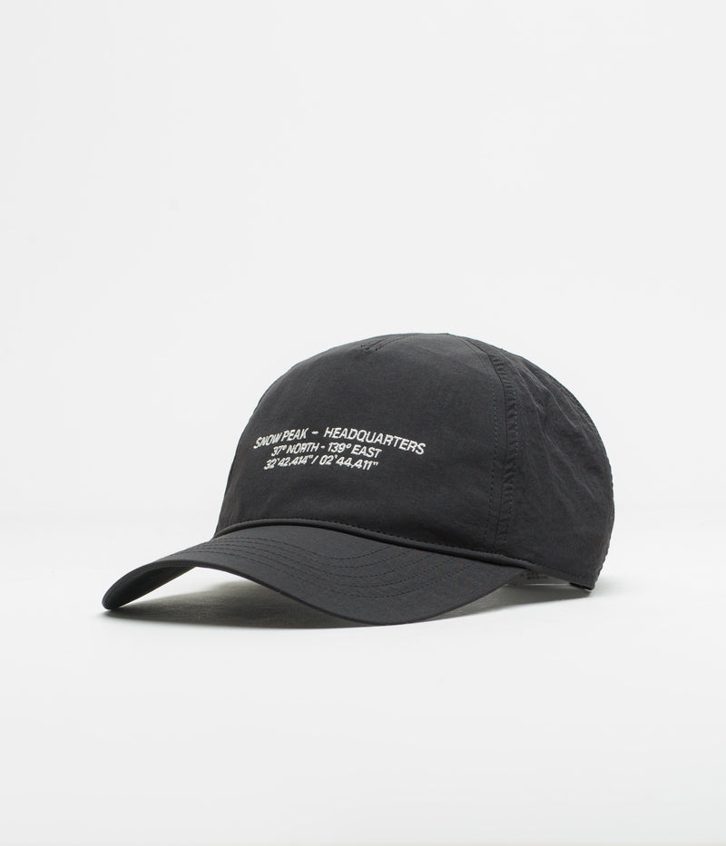 Snow Peak HQ Topographic Trucker Cap in Black