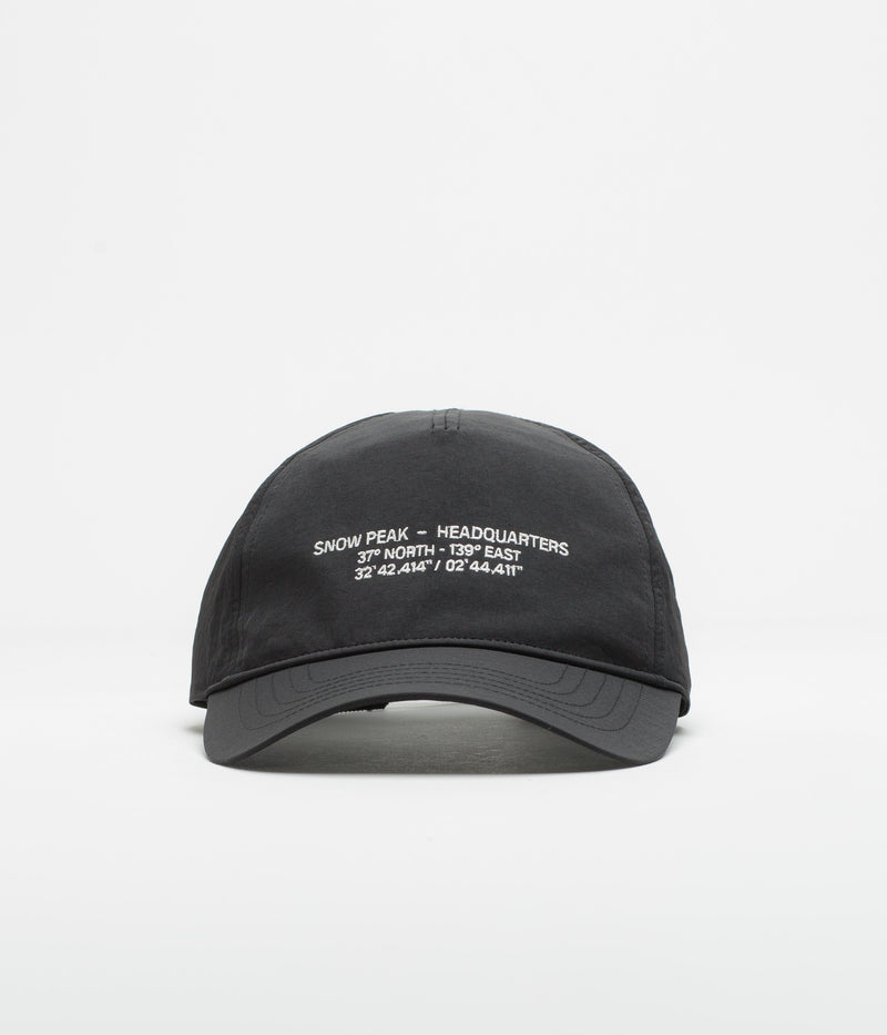 Snow Peak HQ Topographic Trucker Cap in Black
