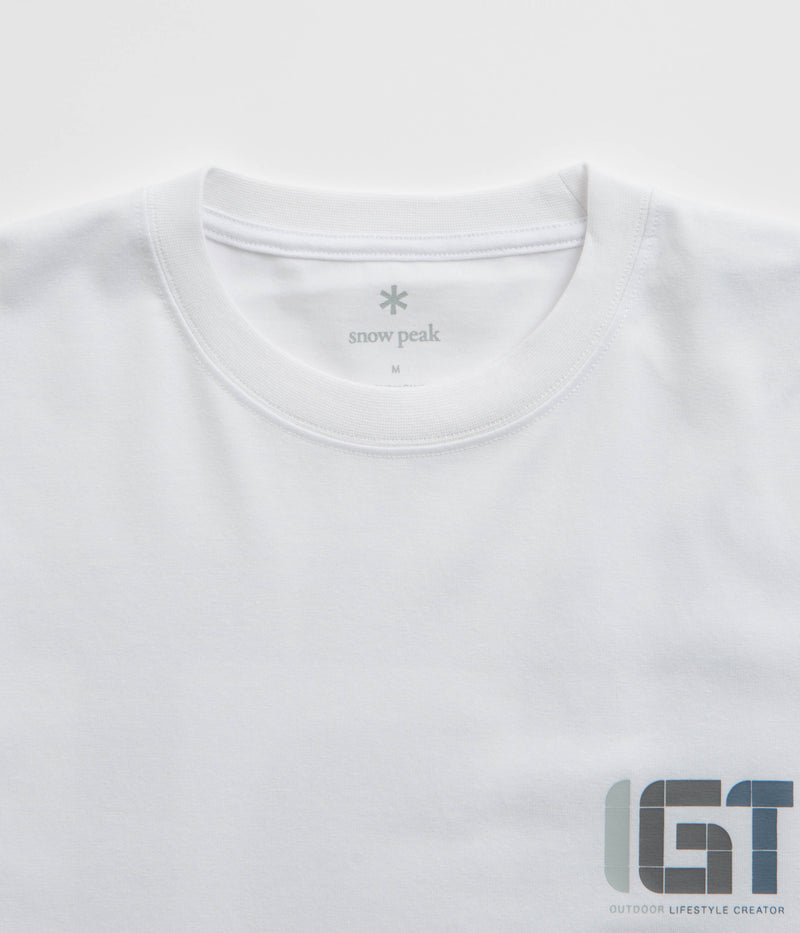 Snow Peak IGT Logo T-Shirt in White