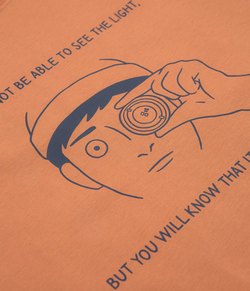Snow Peak Lantern Eye T-Shirt in Orange