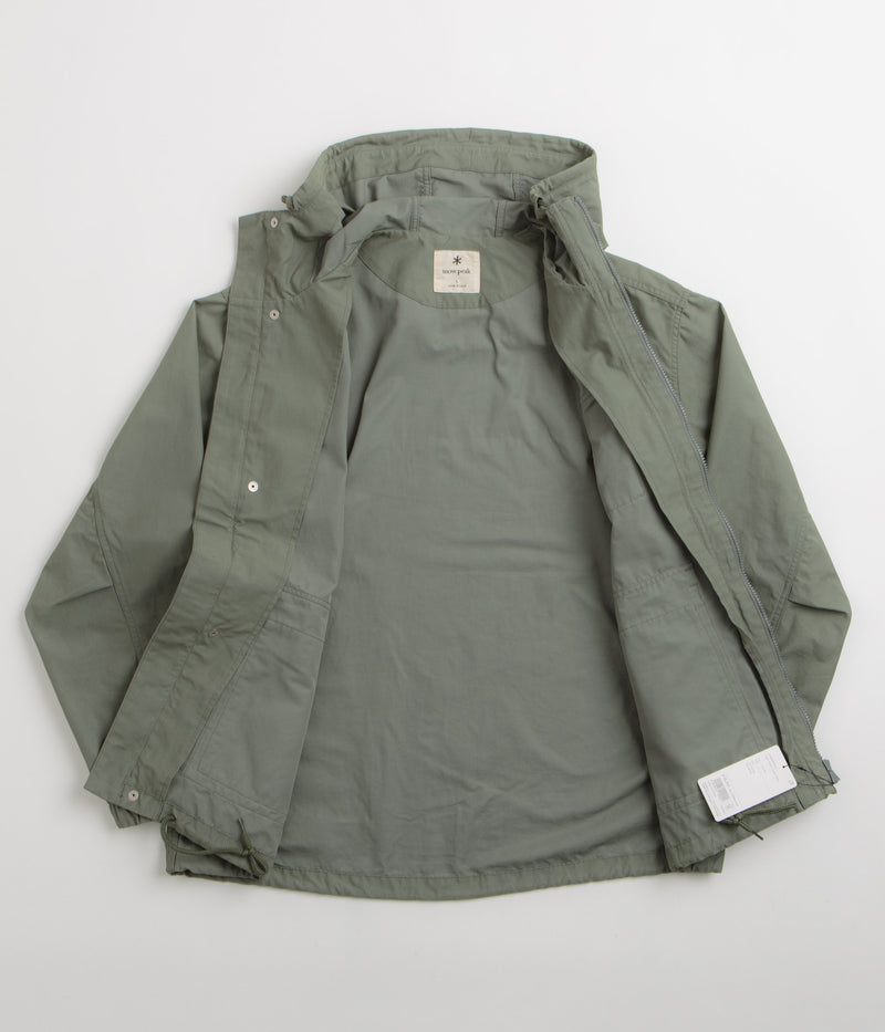 Snow Peak Light Dobby Cloth Parka in Foliage