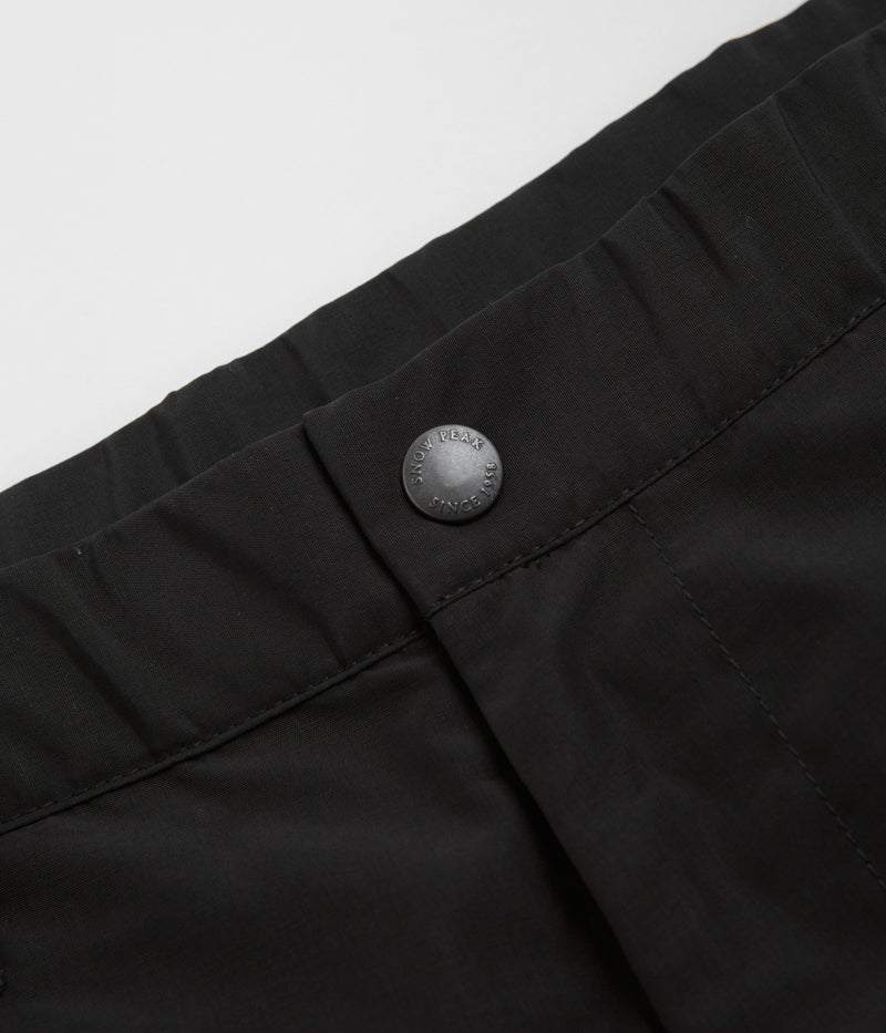 Snow Peak Light Mountain Cloth Pants in Black
