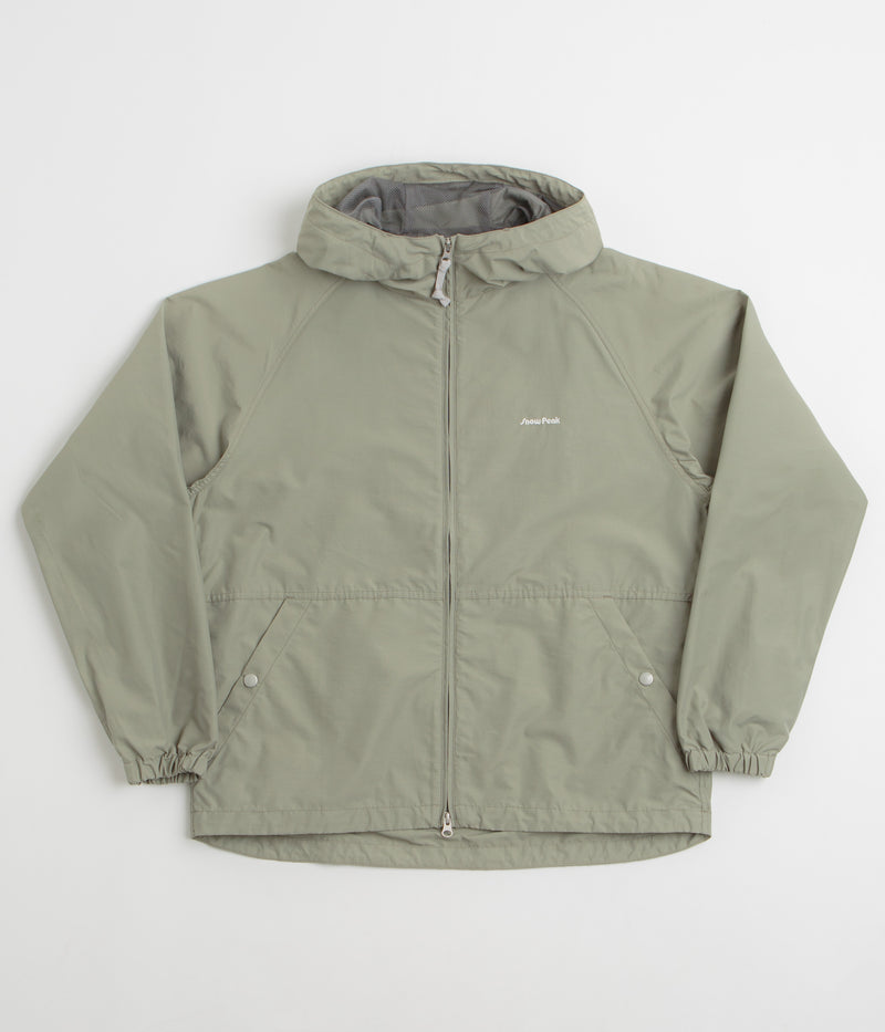 Snow Peak Light Mountain Cloth Zip Up Parka in Beige