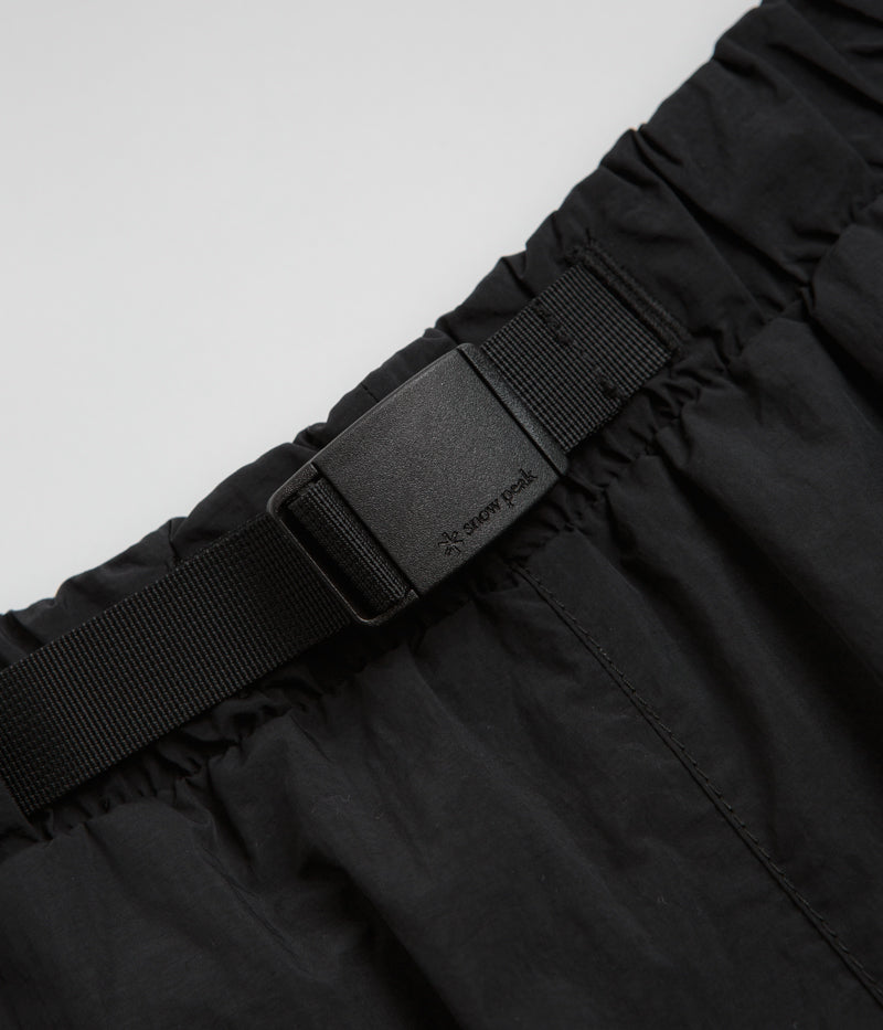Snow Peak Nylon Tussah 2Way Shorts in Black