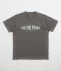 Snow Peak Oval Logo T-Shirt in Charcoal