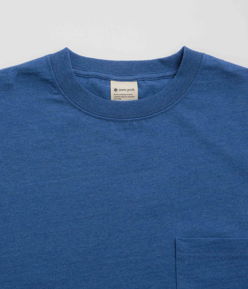 Snow Peak Recycled Cotton T-Shirt in Blue