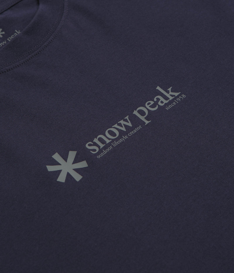 Snow Peak Soft Cotton Logo T-Shirt in Navy
