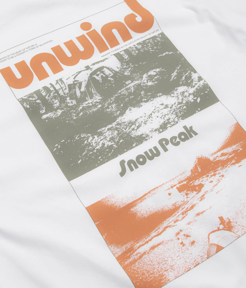 Snow Peak Unwind T-Shirt in White