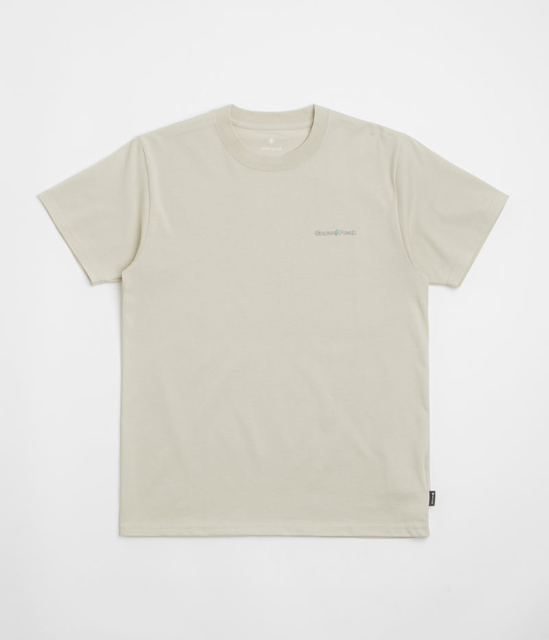 Snow Peak Warm Oneself T-Shirt in Light Beige