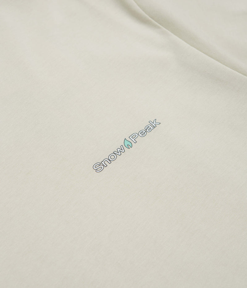 Snow Peak Warm Oneself T-Shirt in Light Beige