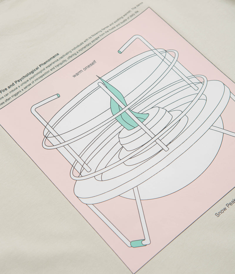 Snow Peak Warm Oneself T-Shirt in Light Beige