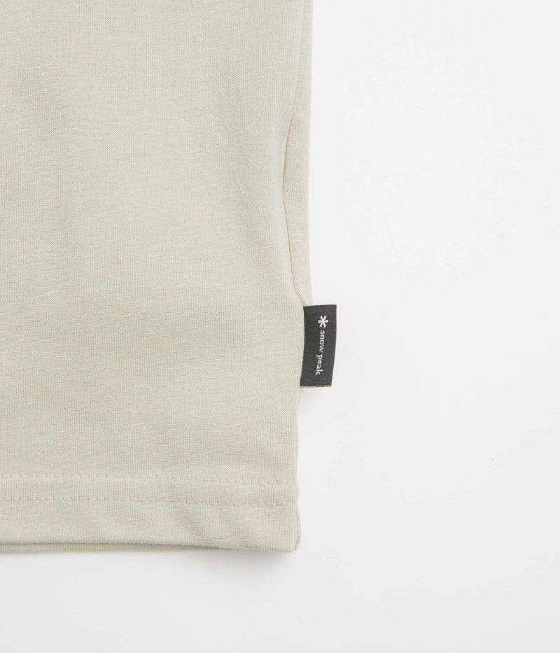 Snow Peak Warm Oneself T-Shirt in Light Beige