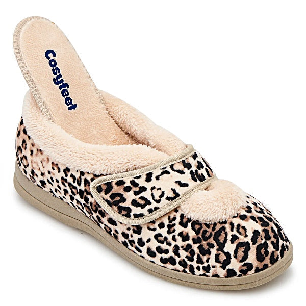 This slipper fits an orthotic