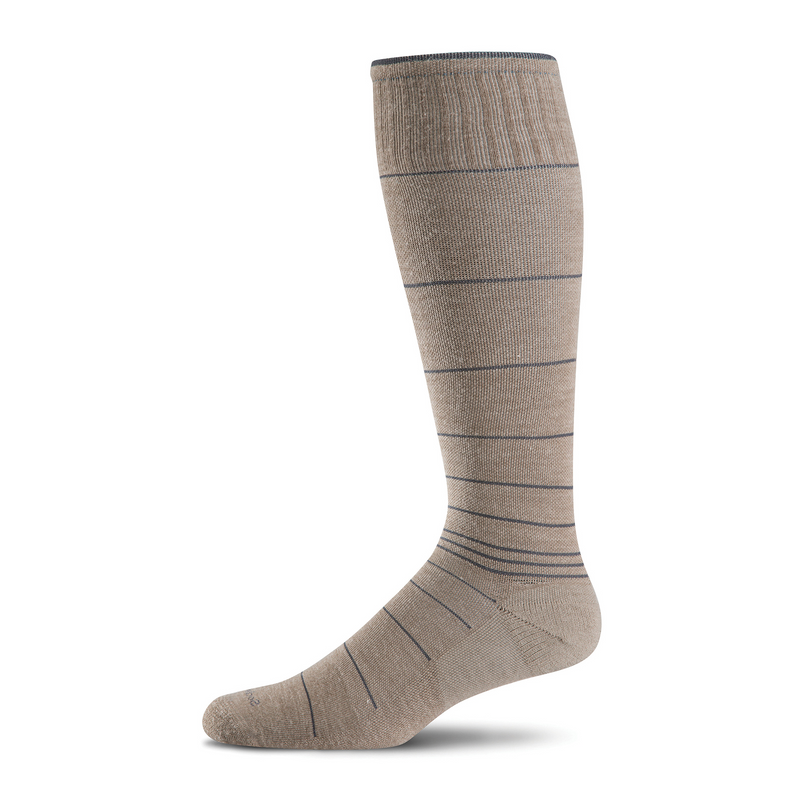 Sockwell Circulator Over the Calf Compression Sock (Men) - Khaki Accessories - Socks - Compression - The Heel Shoe Fitters