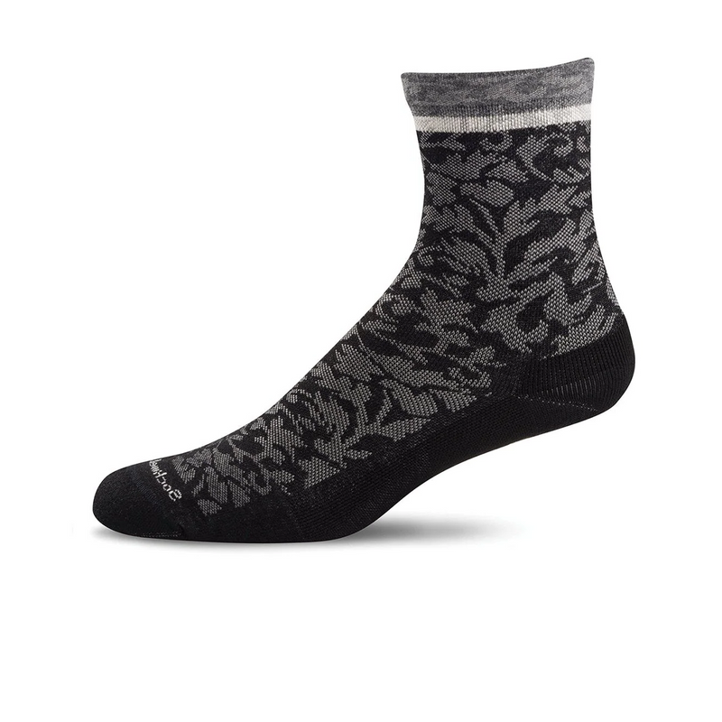 Sockwell Plantar Cush Compression Crew Sock (Women) - Black Accessories - Socks - Compression - The Heel Shoe Fitters