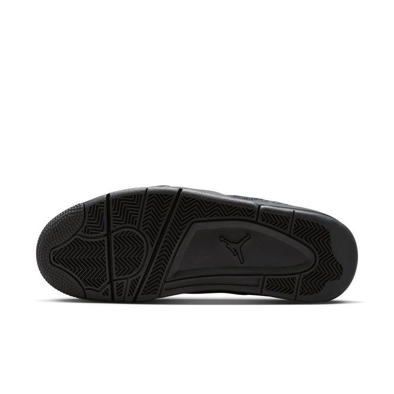 Black rubber outsole with Jordan logo and textured traction pattern