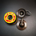 Special Brass Tingsha Set - 2.6" - Tibetan Buddhist art, front view