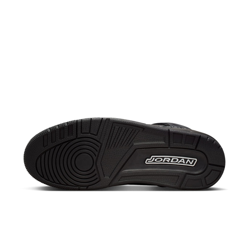 Men's black rubber sneaker outsole with JORDAN logo
