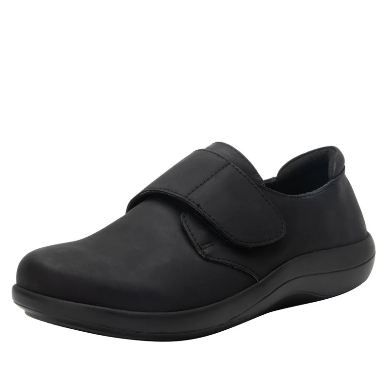 Spright Black Nubuck Shoe | Alegria Shoes