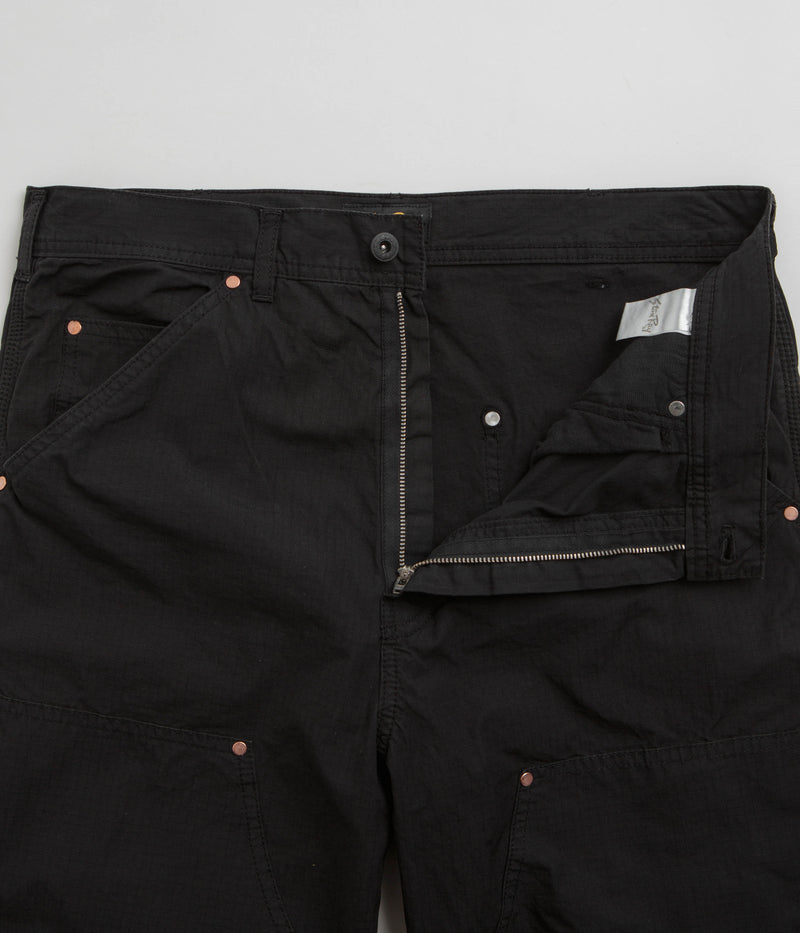 Stan Ray Double Knee Pants in Black Ripstop