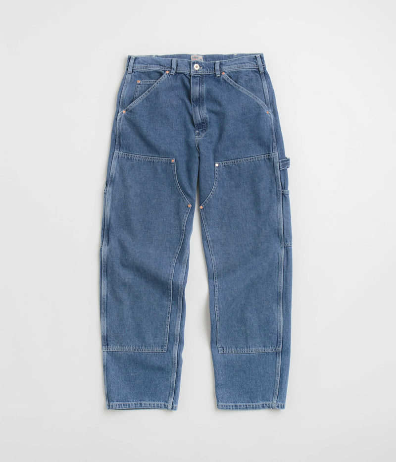 Stan Ray Double Knee Pants in Heavy Stone Wash Denim