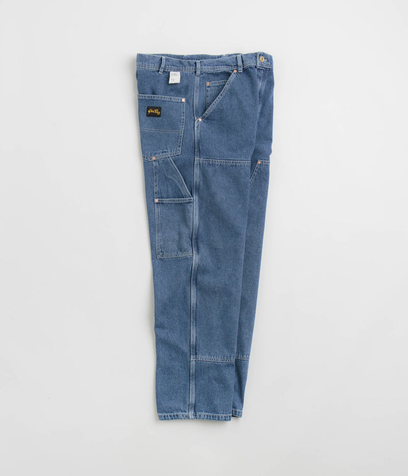 Stan Ray Double Knee Pants in Heavy Stone Wash Denim