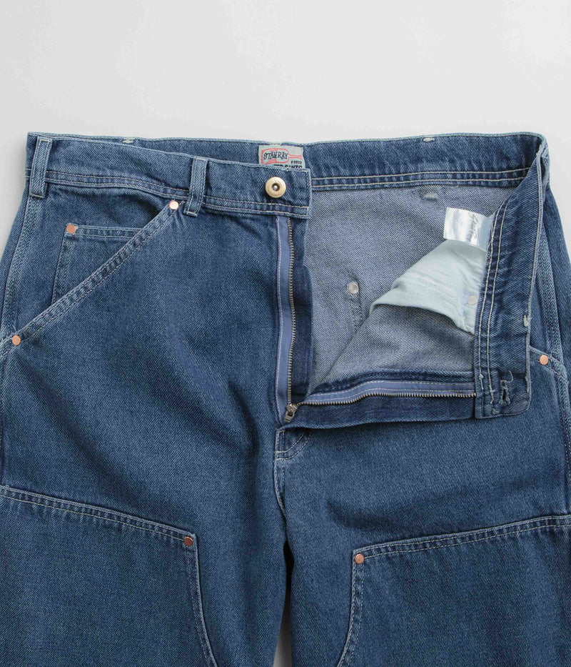 Stan Ray Double Knee Pants in Heavy Stone Wash Denim