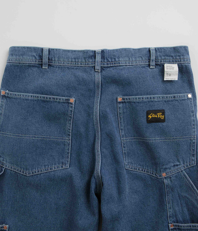 Stan Ray Double Knee Pants in Heavy Stone Wash Denim