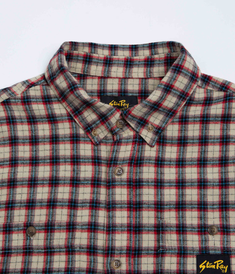 Stan Ray Flannel Shirt in Easy Natural Plaid