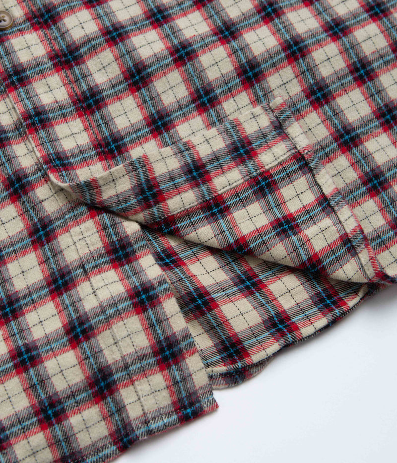 Stan Ray Flannel Shirt in Easy Natural Plaid
